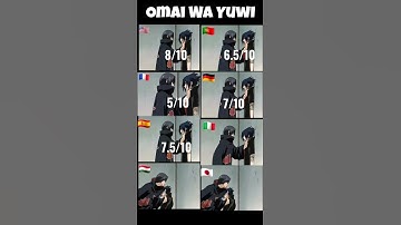 Itachi - Omai Ma Yuwai in different languages #shorts #anime #naruto #itachi