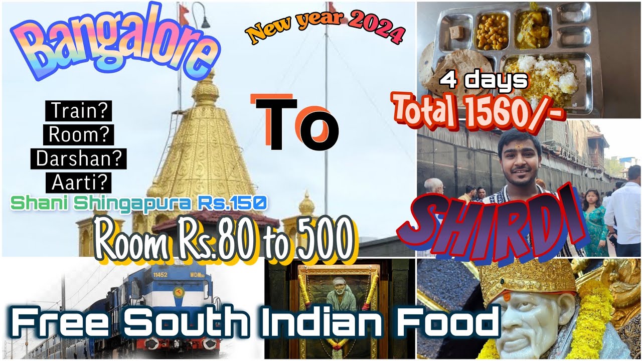 Bangalore to Shirdi/Shani Shingapura Complete Details by SWAG BENGALURU #swag_bengaluru #shirdi