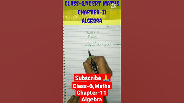 Chapter-11, Algebra#Class-6th#Ncert Maths#shorts