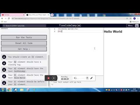 Headline with the h2 Element//FREE CODE CAMP//CODING WITH NIHAL