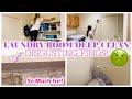 🤢 EXTREME LAUNDRY ROOM DEEP CLEAN 🤢 DISGUSTING FINDS | FUR, DUST AND LINT OH MY! 🤭