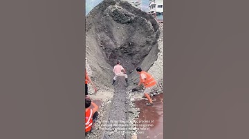 Cargo Ship Unloading: Workers Team Unload Raw Materials