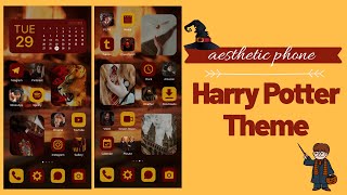 HOW TO HAVE AN AESTHETIC PHONE | iOS 14 Inspired (Harry Potter Theme) #2 screenshot 4