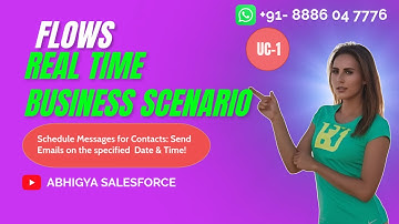 Flow-UC-1: Schedule Messages for Contacts in Salesforce: Send Emails on the Specified Date & Time!