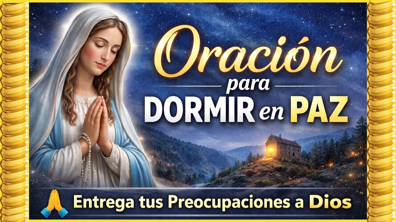 🙏 Oración para Dormir en Paz | Entrega tus Preocupaciones a Dios y ...