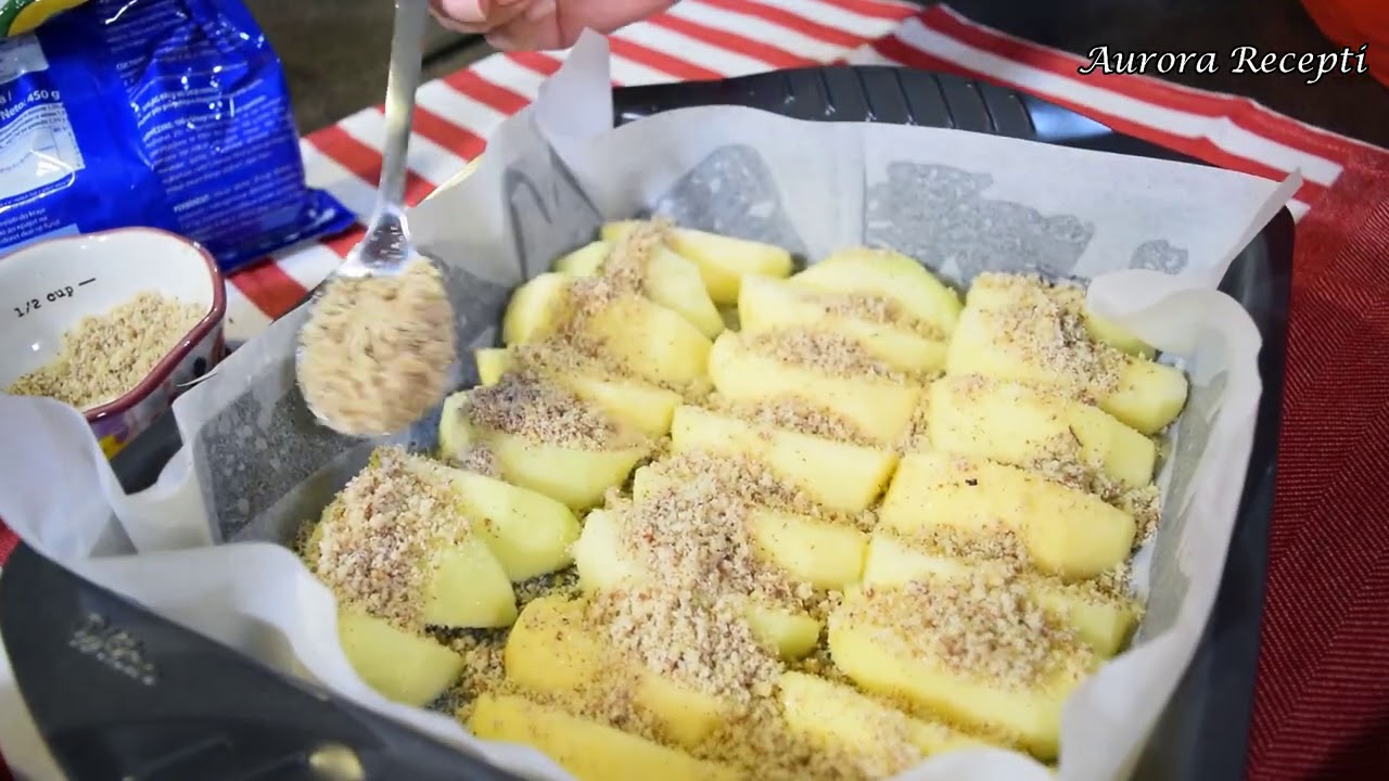 Moj slatki mali izvrnuti kolac od jabuka i oraha - kolac mog detinjstva