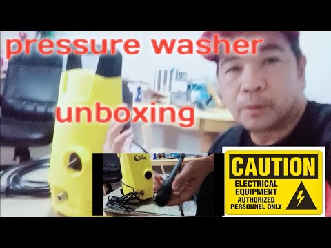 pressure washer unboxing