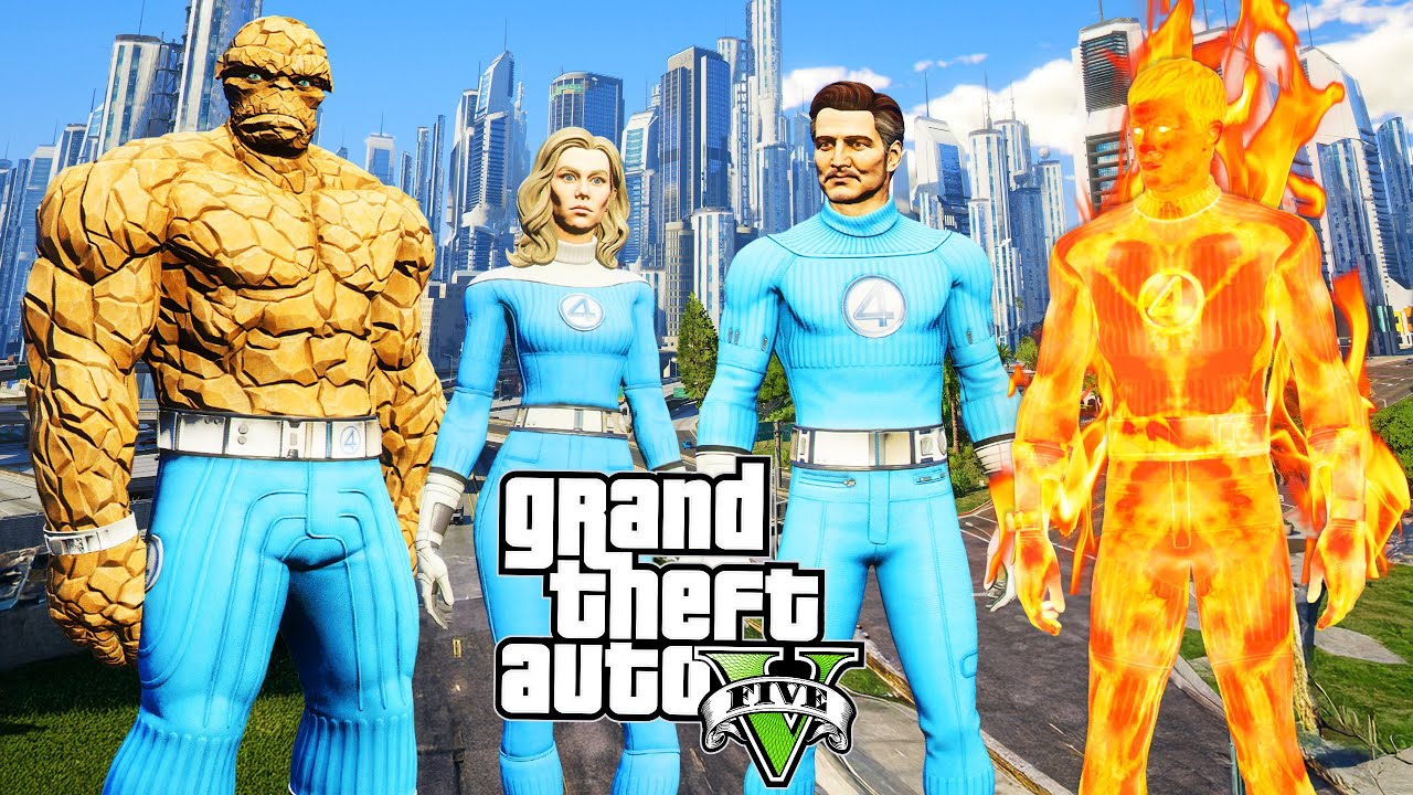 LES 4 FANTASTIQUES dans GTA 5