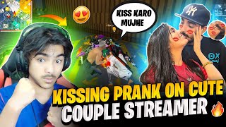 Kissing Prank On Cute Couple Streamer On Live They Got Angry - Garena Free Fire