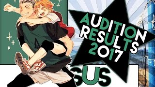 「SUS」Audition Results 2017!