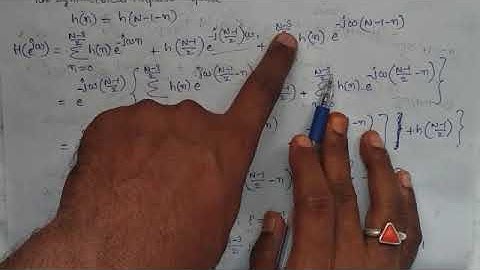 DSP(ECE/EEE) - FREQUENTLY RESPONSE OF LINEAR PHASE FIR FILTER PART2