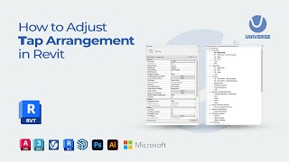 How to Adjust Tap Arrangement I Properties Palette I Project Browser in Revit ( 2020 )