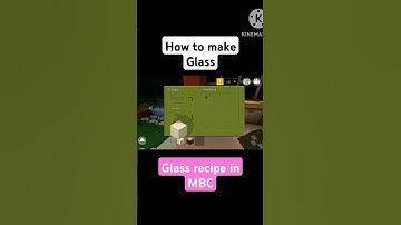 how to make glass in mini block craft