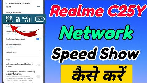 Realme C25Y me Network Speed Show kaise kare | How to show Net Speed in Realme c25y | techequity