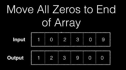 Move All Zeros to End of Array : Algorithm & Code Examples