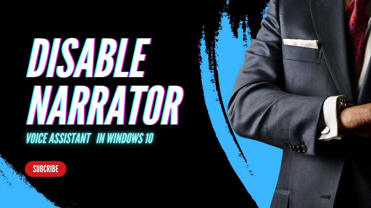 How To Disable Narrator Voice Assistant On Windows 10 Text To Speech | 2024