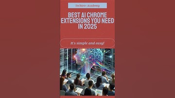 Best AI Chrome Extensions You Need in 2025 #ai #futuretech #aiexplained #artificialintelligence