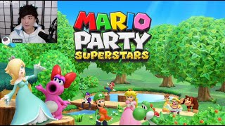 Sykkuno Plays Mario Party Superstars with QuarterJade, DisguisedToast & LilyPichu 10/31/21