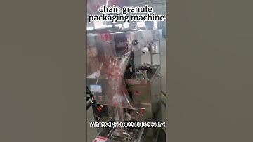 Chain Granule Packaging Machine | Granule Filling And Packing Machine For Packing Various Particles