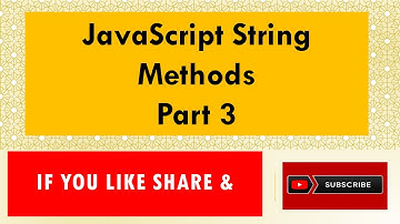 JAVASCRIPT STRING METHODS PART 3 RATAN AGARWAL IT INFORMER