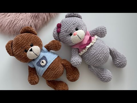 Kolay Ayıcık yapımı💙 1/3 Eng Subtitle (head,legs,arms,ears,kafa,kol,bacak,kulak) #amigurumitutorial