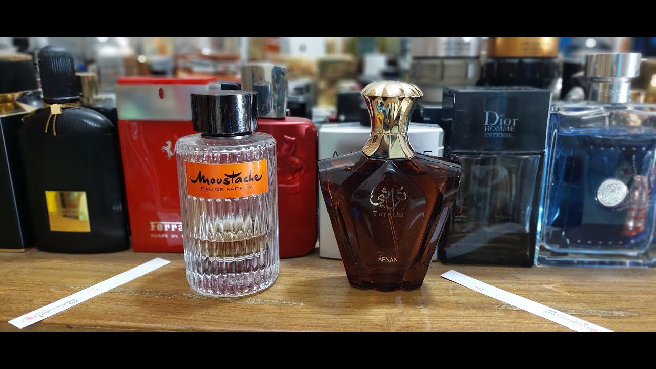 Rochas Moustache EDP Vs Afnan Turathi Brown (Tuxedo Clones) 