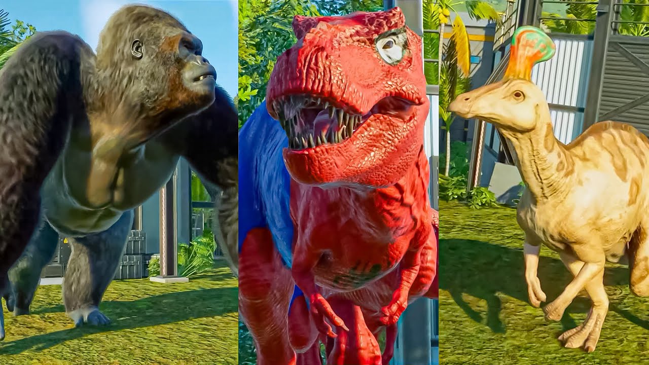 Parasaurolophus Hunting Animations of All Dinosaurs 🦖 Jurassic World Evolution 3