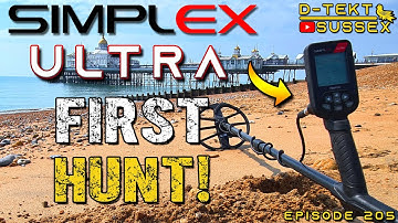 First Hunt with the new Simplex Ultra! | Dry and Wet Sand | Beach Detecting | Settings | Episode 205