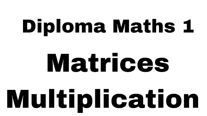 Diploma | Maths 1 | Matrices Multiplication | in  Telugu