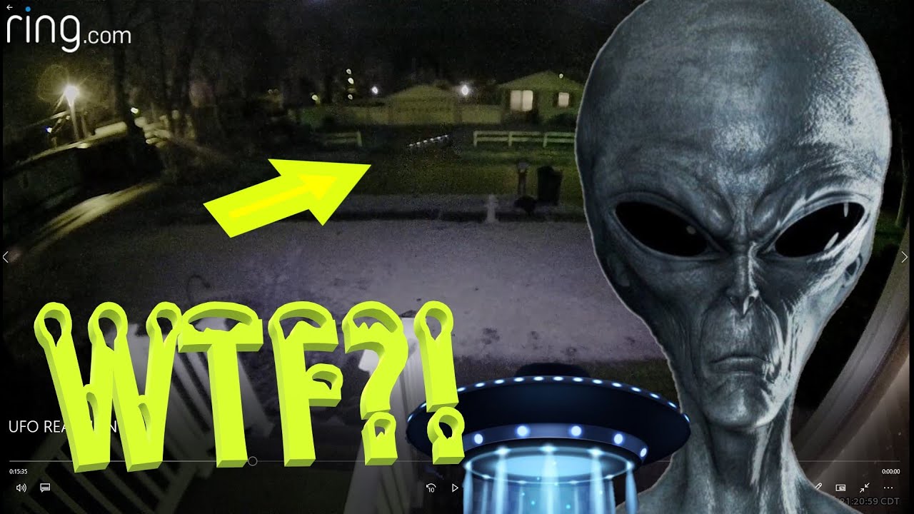 Ring Camera Alien UFO CAUGHT ON RING CAMERA || Couple discovers Possible UFO on Security ...