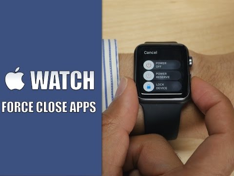 How to force close an Apple Watch app