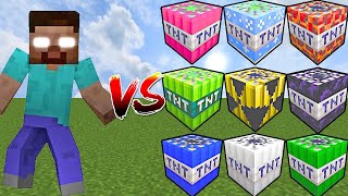 HEROBRINE vs ALL TNT | Minecraft Mob Battle