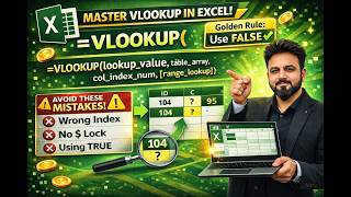 Excel VLOOKUP Tutorial Golden Rule, Freezing Concept & Common Mistakes Explained
