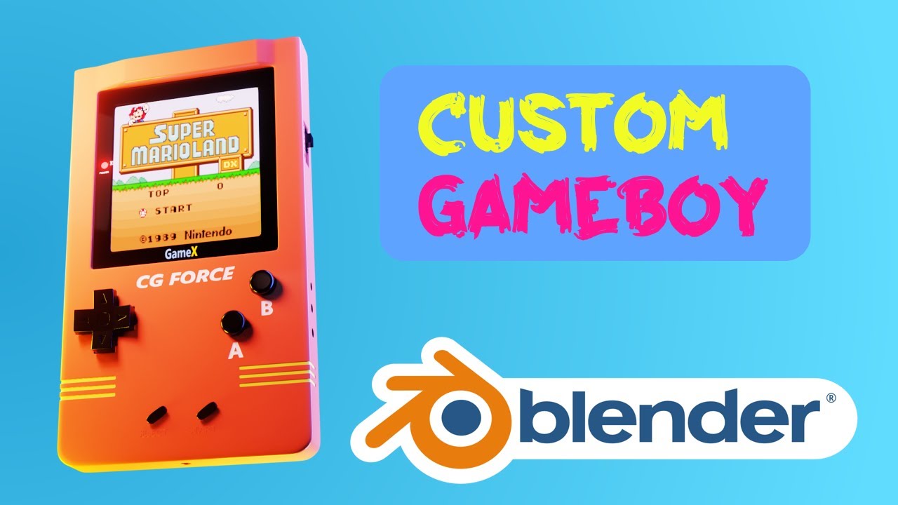 Create Gameboy in Blender 3D || Sub-Div 3D Modelling || Beginner's Level.