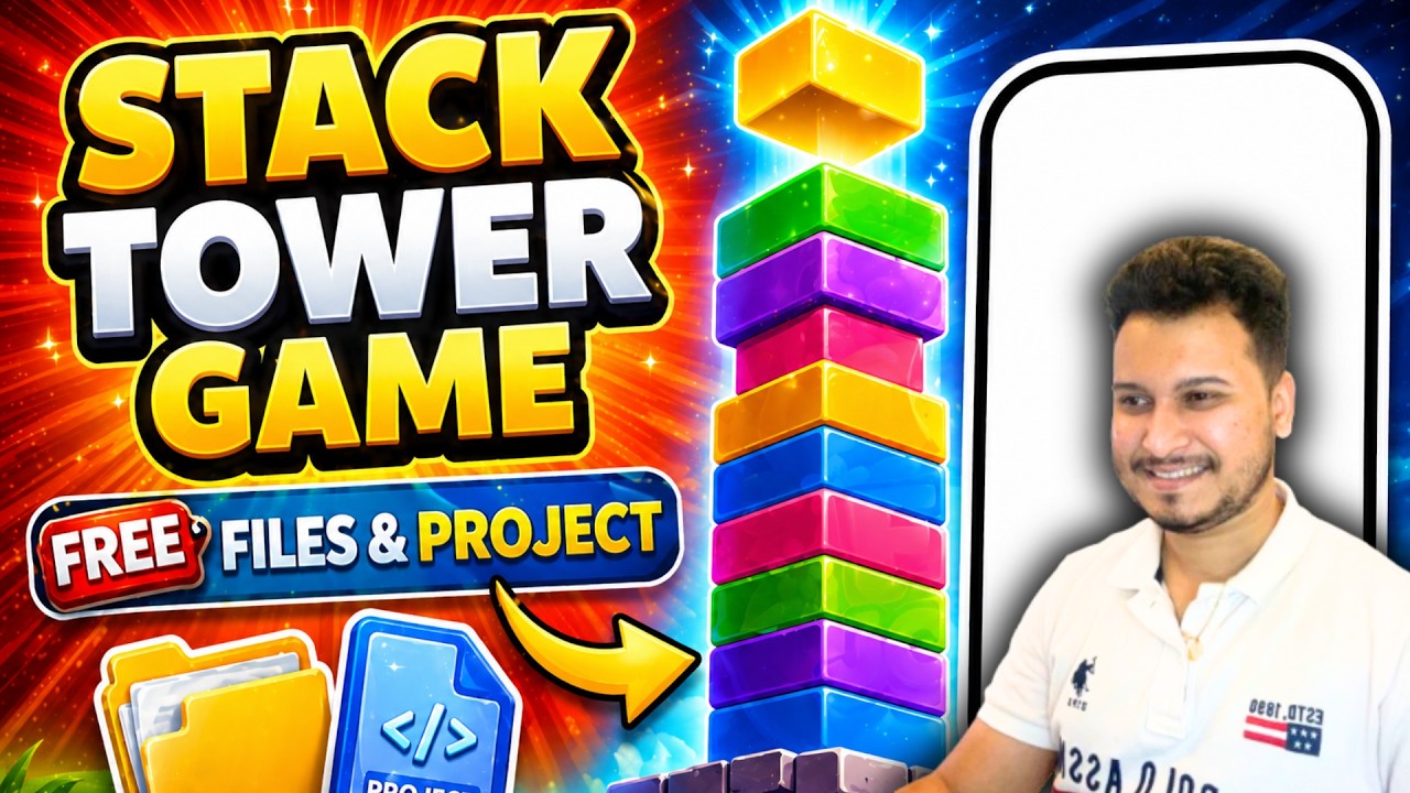 How to Make Stack Tower Game in Unity (FREE Project + Source Code ...
