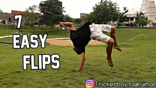 7 Flips Anyone Can learn- Flips Basic|Rajkumar karki