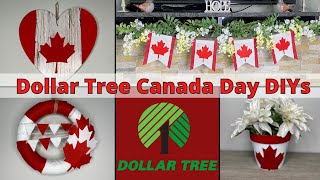 Dollar Tree Canada Day DIYS/Canadian Maple Leaf Craft Ideas/Patriotic DIY Decor/Canada Eh!