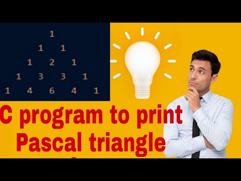 C program to print Pascal triangle