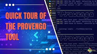 Quick Tour of the Provengo Tool
