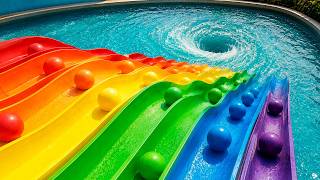 Marble Run ASMR 1000 Marbles Rain Gutter VS Mega Whirlpool ASMR Amakandu