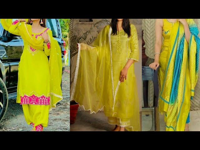 Buy Rangpur Yellow Gota Suit - Set Of 3 online