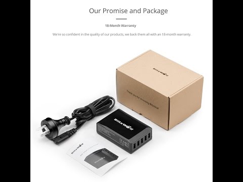 Blitzwolf 40W 5 Port Smart Desktop Charger UnBoxing - Türkçe İnceleme