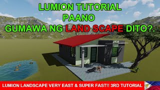 LUMION TUTORIAL HOW TO CREATE LANDSCAPE VERY EASY & SUPER FAST!! 3RD TUTORIAL