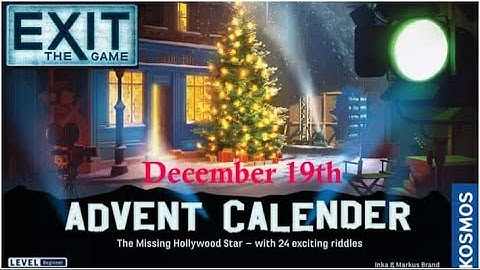 Exit The Game: The Missing Hollywood Star - December 19th