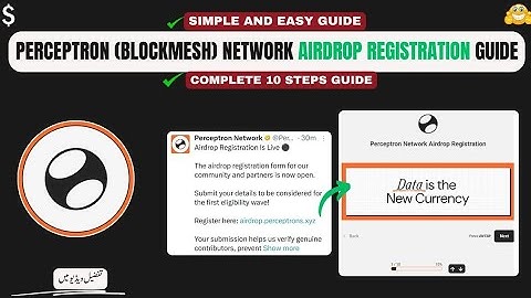 Perceptron Network Airdrop Registration Guide Update || Perceptron Airdrop Registration Kaise Kare