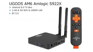 Ugoos Am6 2Gb Ddr4 Amlogic S922X Akılı Tv Box Android 9 2 4G 5G Wifi 1000M Bt 4K Hd