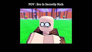 Bro Is Secretly Rich in Roblox Escape Tsunami for Brainrots #roblox #bacon #shorts #pieeanimation