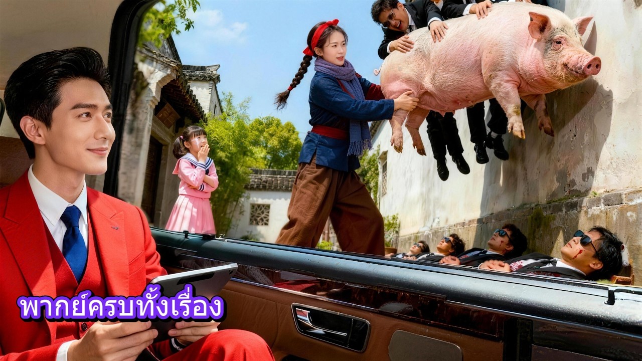 CEO เย็นชาไม่ยิ้ม 50 ปี! จนได้เห็นสาวเลี้ยงหมูยกหมู 500 กิโลทับ bully 20 คน เขาหัวเราะไม่หยุด!