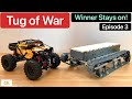 TUG OF WAR Battle! Lego Technic 42099 vs Tracked MOC Vehicle! Best of 3! Winner stays on Series! 4K