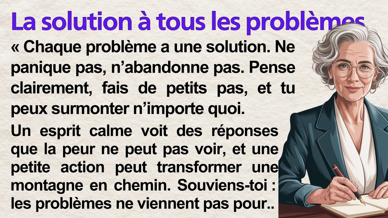 How to Solve Any Problem in Life 🔥| Learn French Through Simple Story (A1–A2) | French for Beginners
